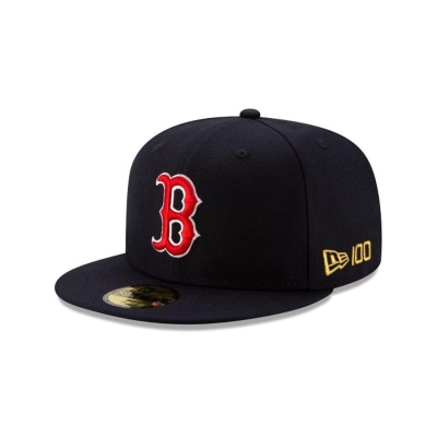 Black Boston Red Sox Hat - New Era MLB Team Color 59FIFTY Fitted Caps USA5806492